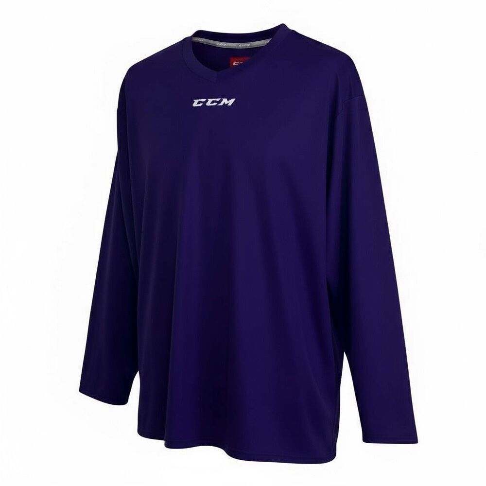 CCM NWT‎ 5000 Series V-Neck Long Sleeve Practice Hockey Jersey Violet Size 2XL